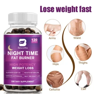 120pcs Night Time Fat Burnner Capsule for Women and Men