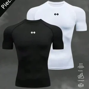 Short Sleeve  Fitted  Compression Shirt